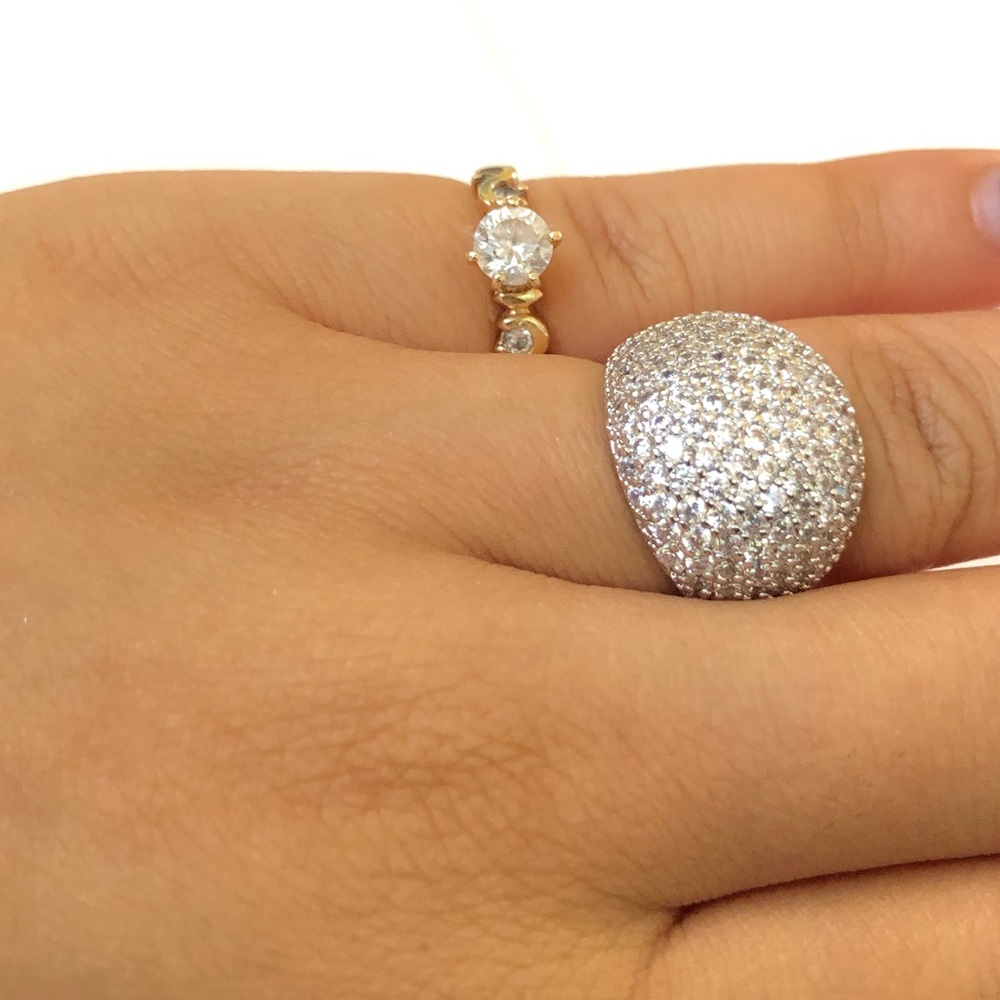 BUBBLE DIAMOND RING - Picture 2 of 10